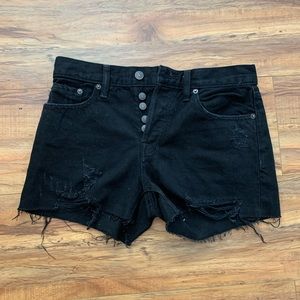 free people mid-rise jean shorts